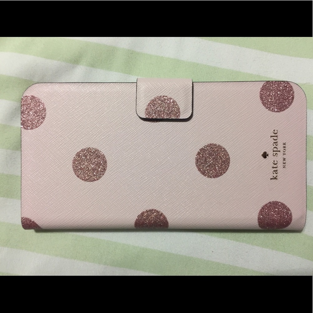 Kate spade new phone cover case pink gold